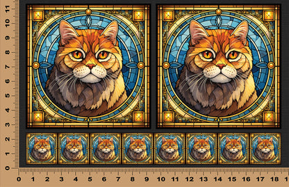 DecoCraft - Scenic Elevated Texture Tiles - British Shorthair III