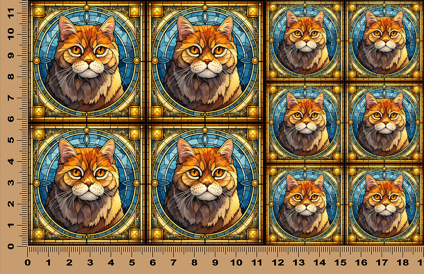 DecoCraft - Scenic Elevated Texture Tiles - British Shorthair III