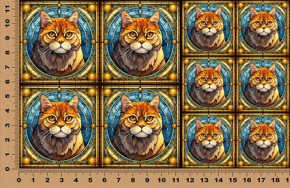 DecoCraft - Scenic Elevated Texture Tiles - British Shorthair III