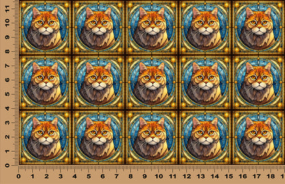 DecoCraft - Scenic Elevated Texture Tiles - British Shorthair III