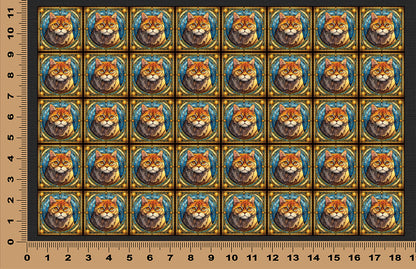 DecoCraft - Scenic Elevated Texture Tiles - British Shorthair III