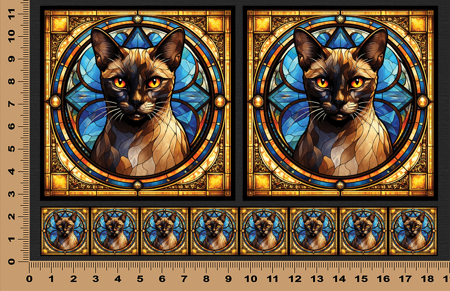 DecoCraft - Scenic Elevated Texture Tiles - Burmese