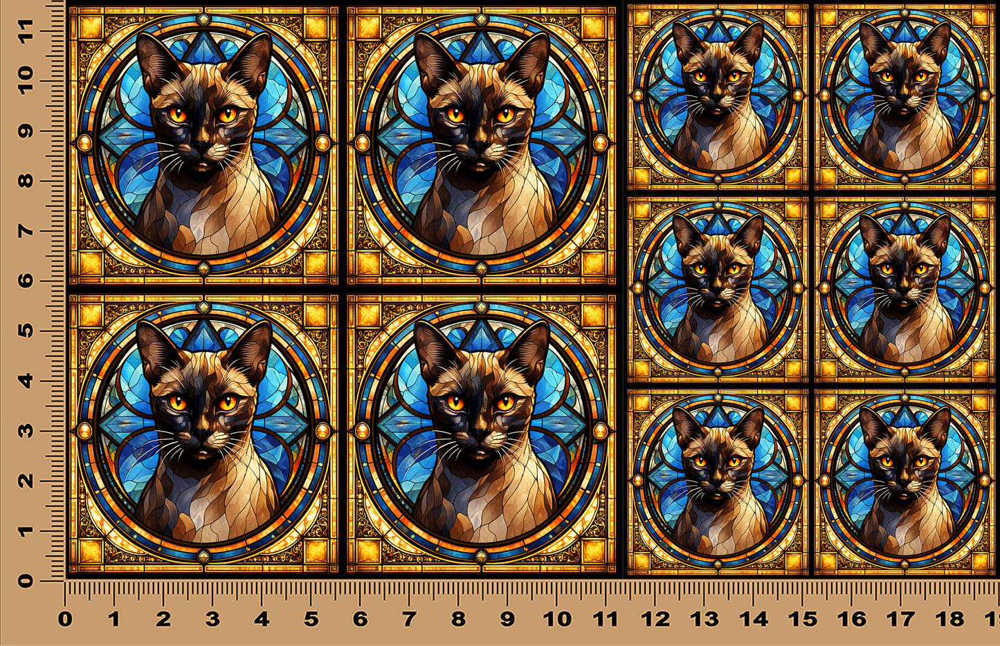 DecoCraft - Scenic Elevated Texture Tiles - Burmese