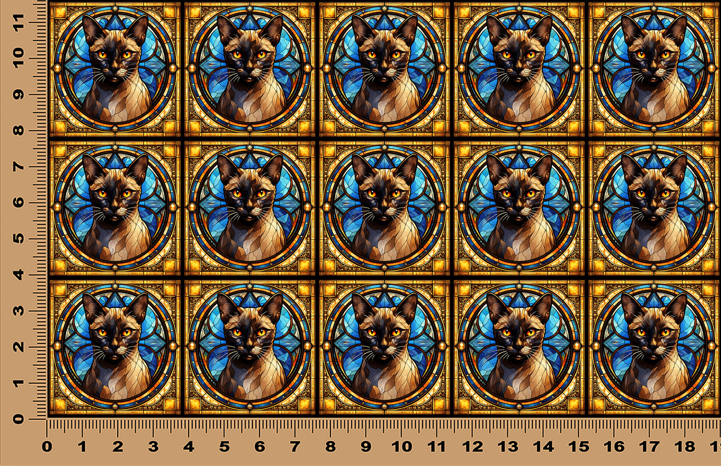 DecoCraft - Scenic Elevated Texture Tiles - Burmese