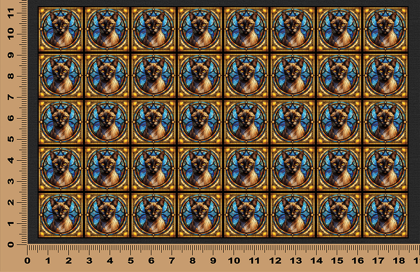 DecoCraft - Scenic Elevated Texture Tiles - Burmese