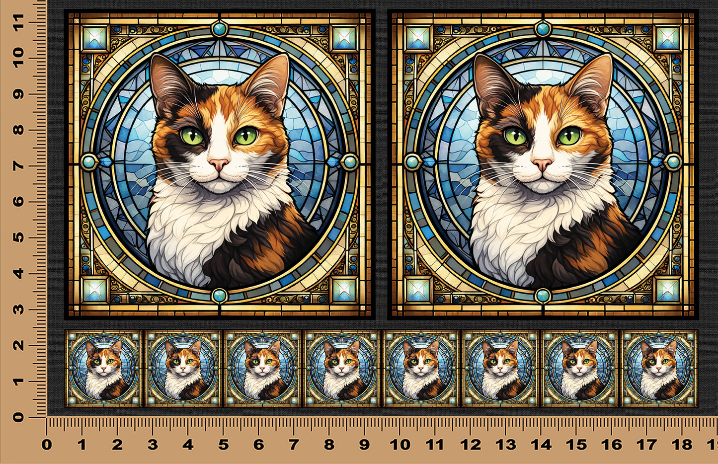 DecoCraft - Scenic Elevated Texture Tiles - Calico