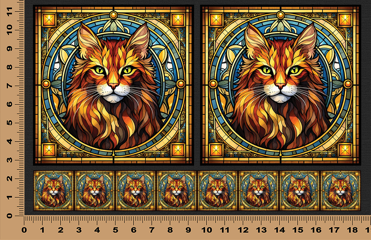 DecoCraft - Scenic Elevated Texture Tiles - Cheetoh Cat