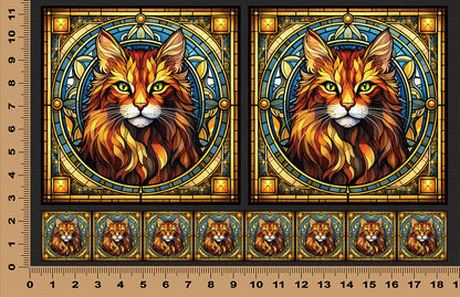 DecoCraft - Scenic Elevated Texture Tiles - Cheetoh Cat