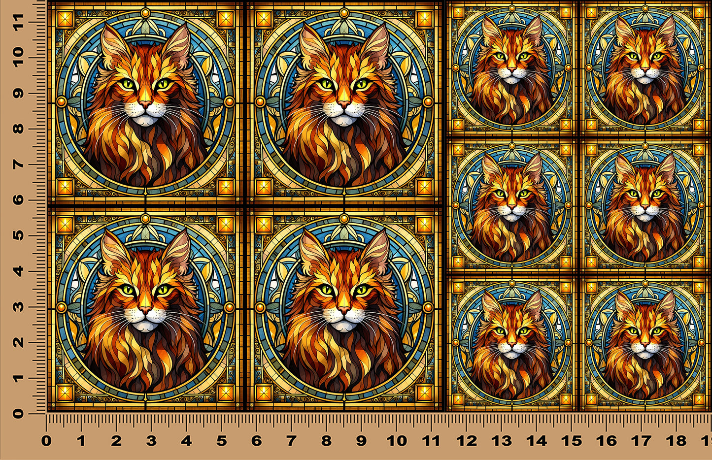 DecoCraft - Scenic Elevated Texture Tiles - Cheetoh Cat