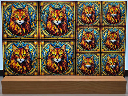 DecoCraft - Scenic Elevated Texture Tiles - Cheetoh Cat