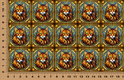 DecoCraft - Scenic Elevated Texture Tiles - Cheetoh Cat