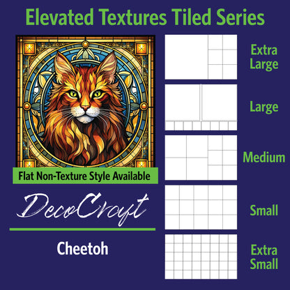 DecoCraft - Scenic Elevated Texture Tiles - Cheetoh Cat