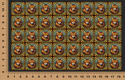 DecoCraft - Scenic Elevated Texture Tiles - Cheetoh Cat