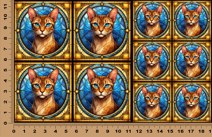 DecoCraft - Scenic Elevated Texture Tiles - Colorpoint Shorthair
