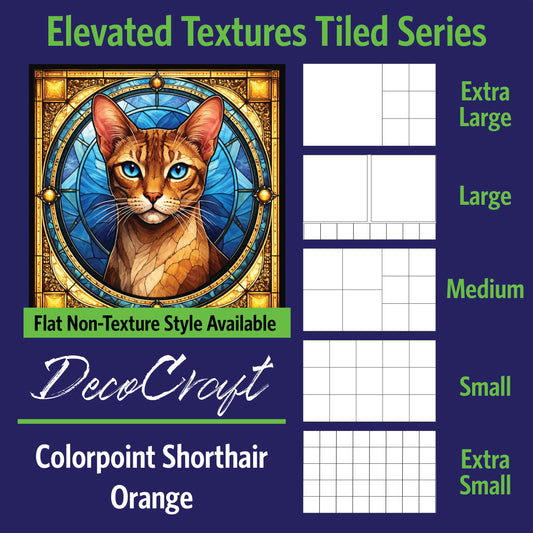 DecoCraft - Scenic Elevated Texture Tiles - Colorpoint Shorthair