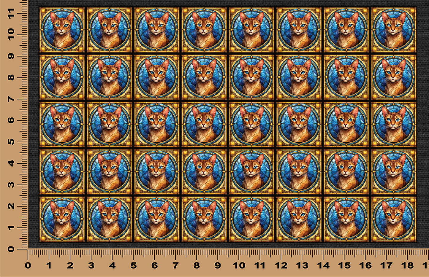 DecoCraft - Scenic Elevated Texture Tiles - Colorpoint Shorthair
