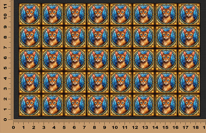 DecoCraft - Scenic Elevated Texture Tiles - Colorpoint Shorthair