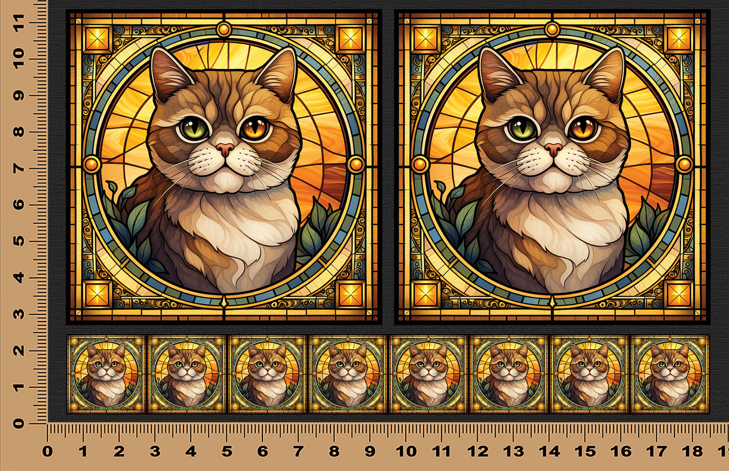 DecoCraft - Scenic Elevated Texture Tiles - Exotic Shorthair