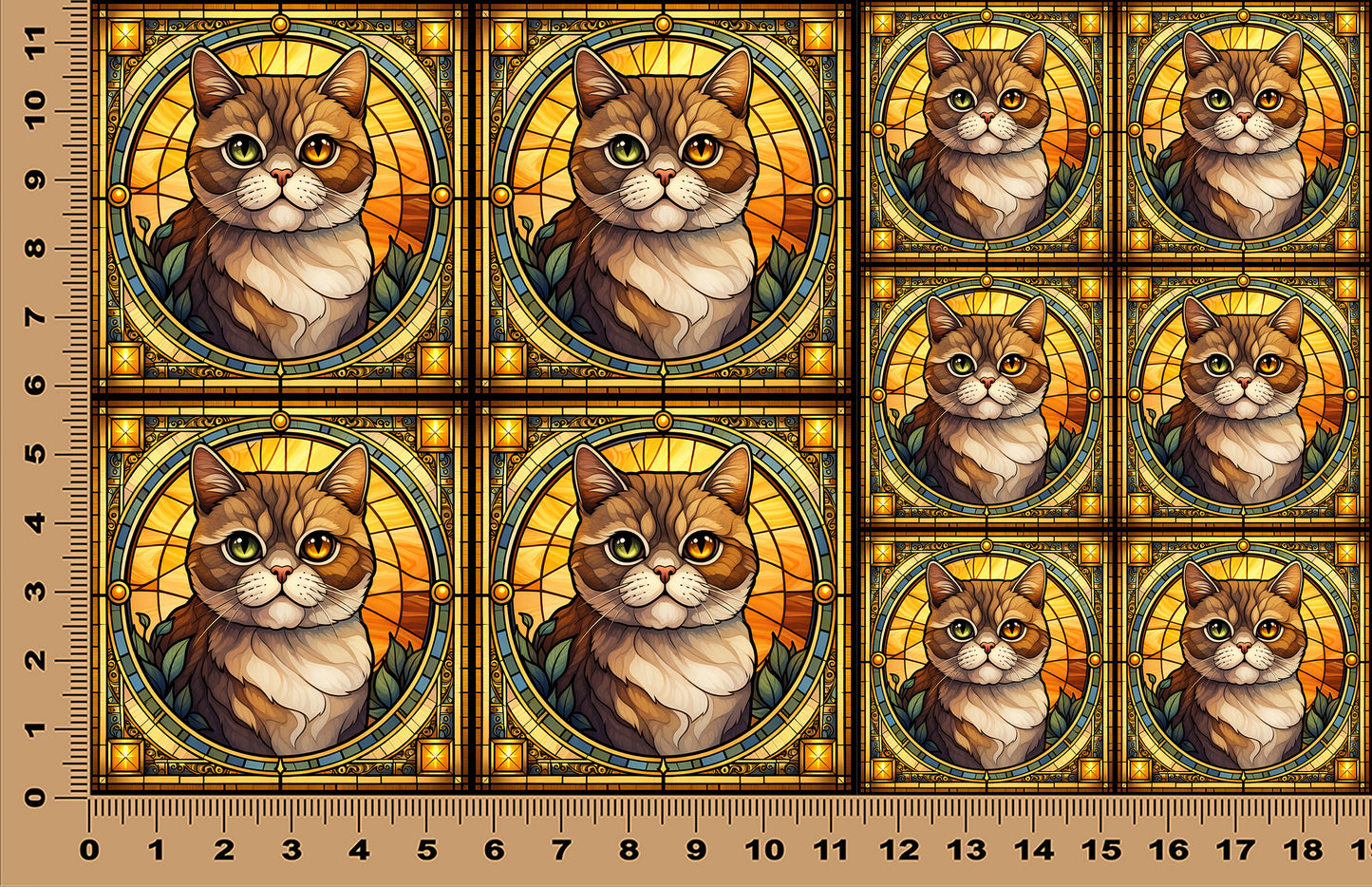 DecoCraft - Scenic Elevated Texture Tiles - Exotic Shorthair
