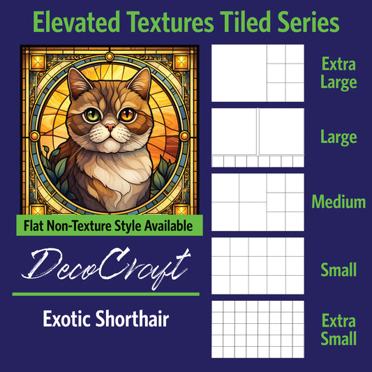 DecoCraft - Scenic Elevated Texture Tiles - Exotic Shorthair