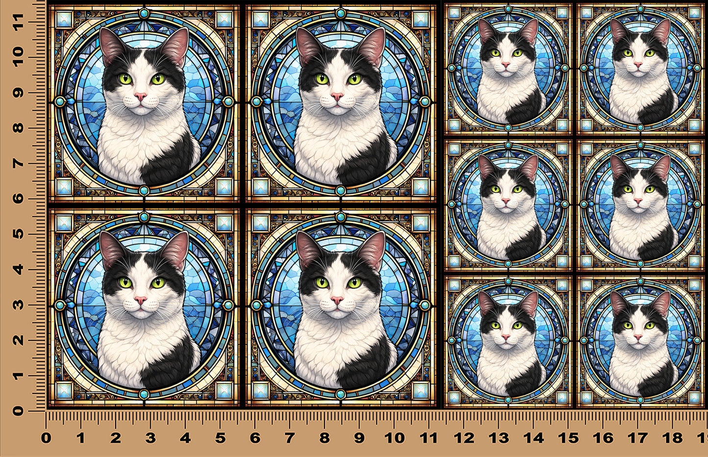 DecoCraft - Scenic Elevated Texture Tiles - Harlequin