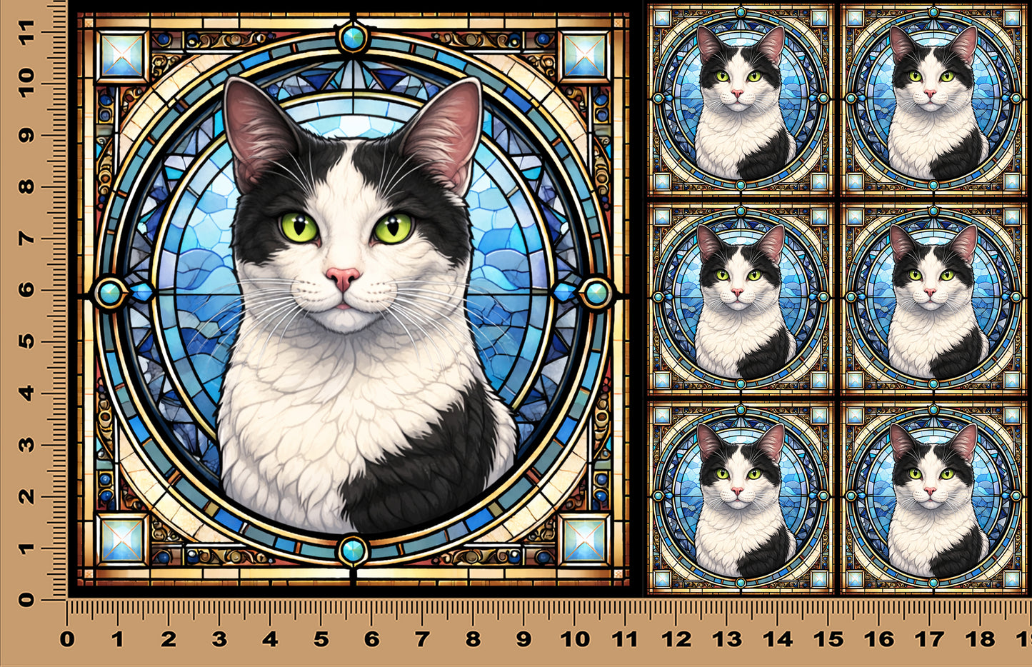 DecoCraft - Scenic Elevated Texture Tiles - Harlequin