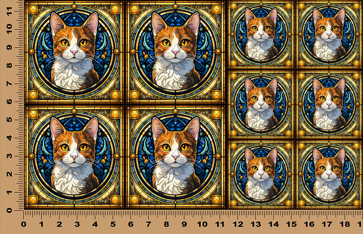DecoCraft - Scenic Elevated Texture Tiles - Japanese Bobtail
