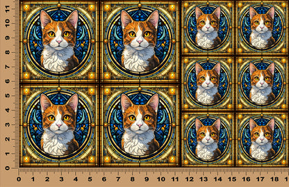 DecoCraft - Scenic Elevated Texture Tiles - Japanese Bobtail