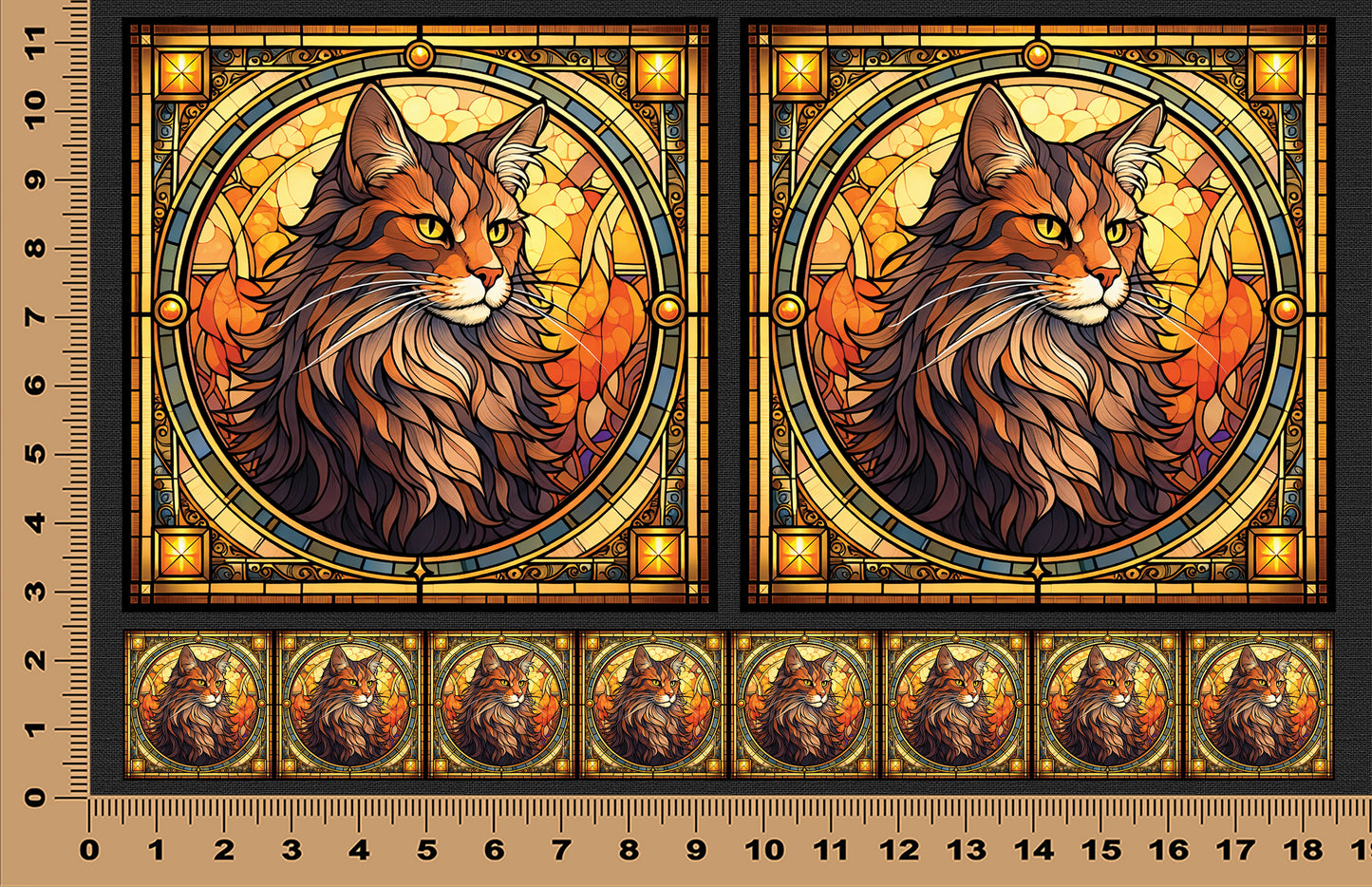 DecoCraft - Scenic Elevated Texture Tiles - Maine Coon