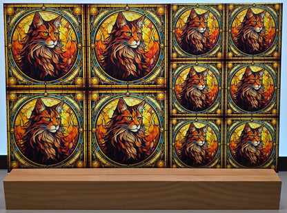 DecoCraft - Scenic Elevated Texture Tiles - Maine Coon