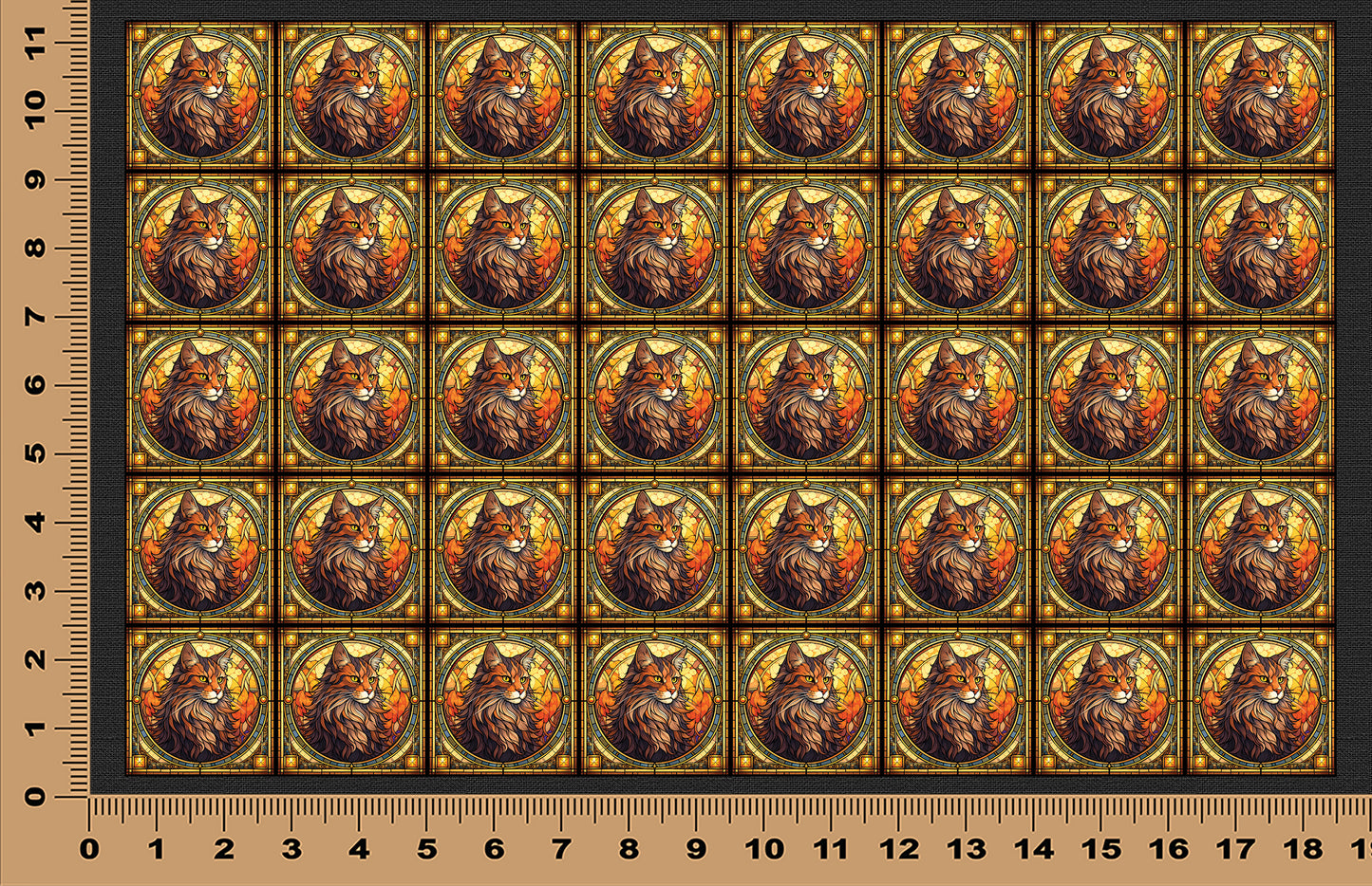 DecoCraft - Scenic Elevated Texture Tiles - Maine Coon