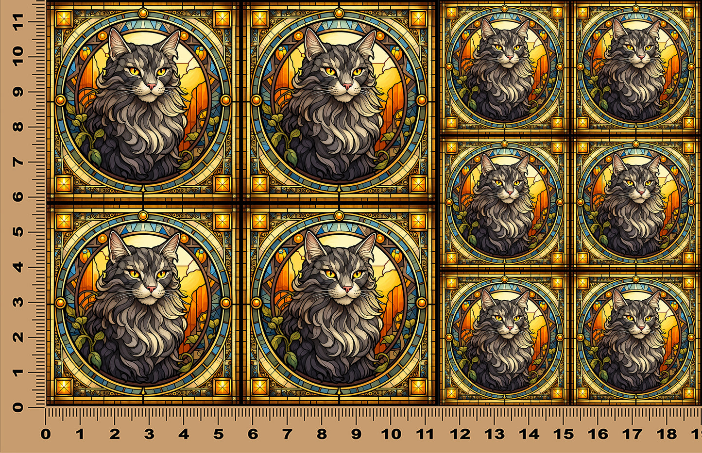 DecoCraft - Scenic Elevated Texture Tiles - Nebelung