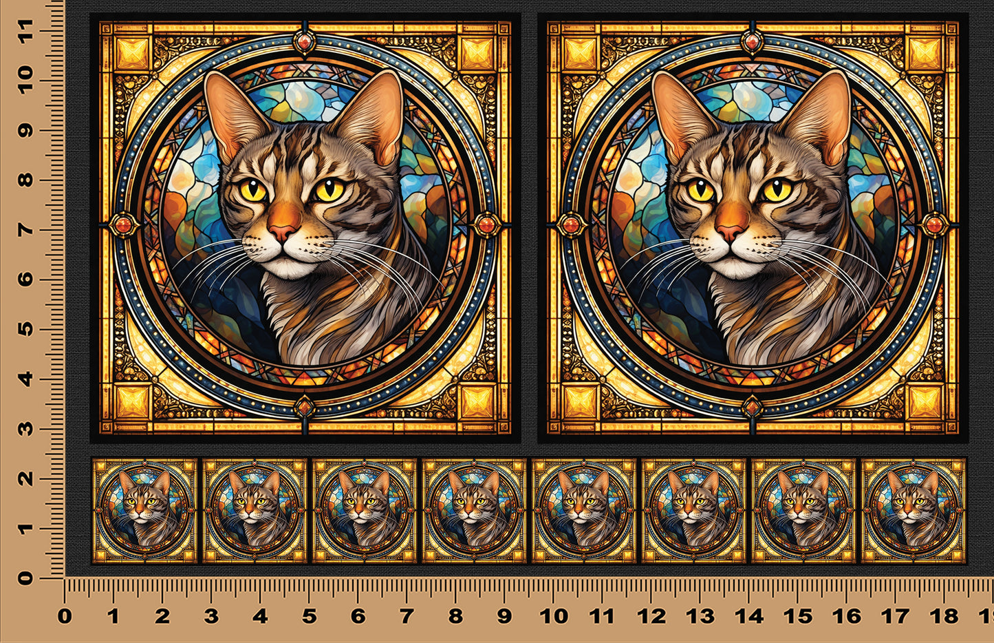 DecoCraft - Scenic Elevated Texture Tiles - Ocicat