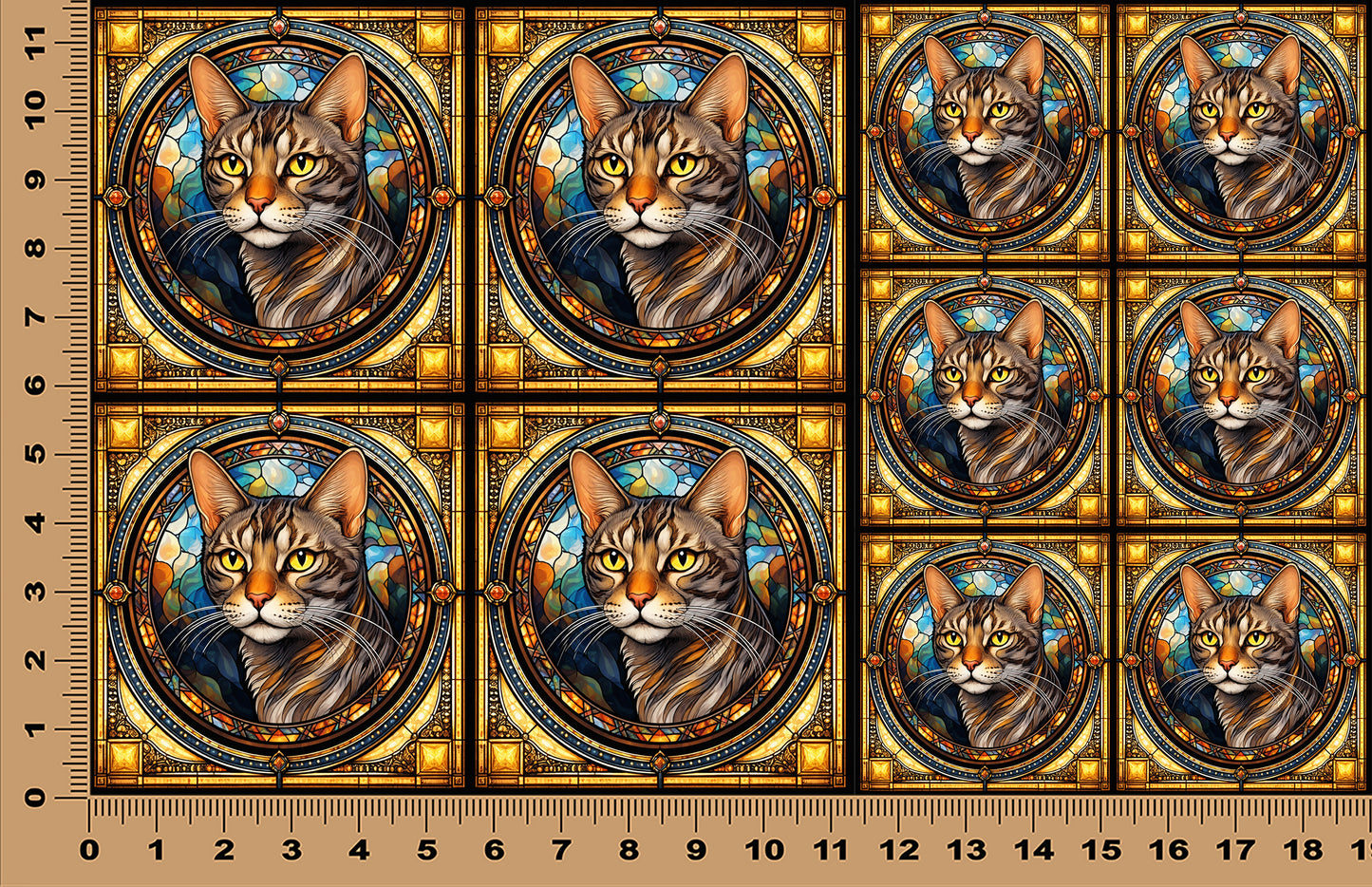 DecoCraft - Scenic Elevated Texture Tiles - Ocicat