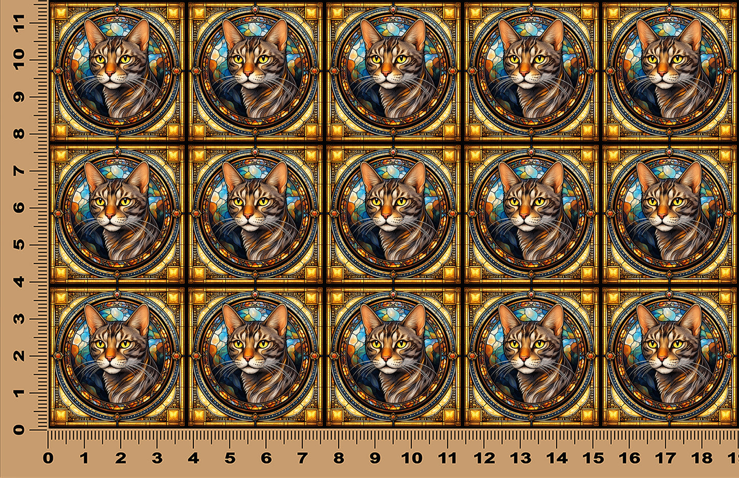 DecoCraft - Scenic Elevated Texture Tiles - Ocicat