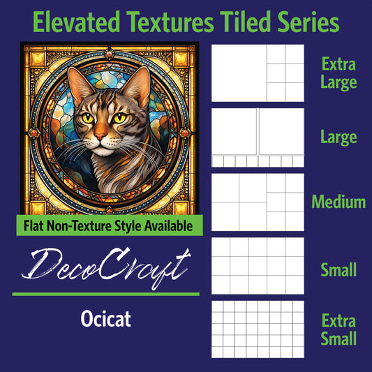 DecoCraft - Scenic Elevated Texture Tiles - Ocicat