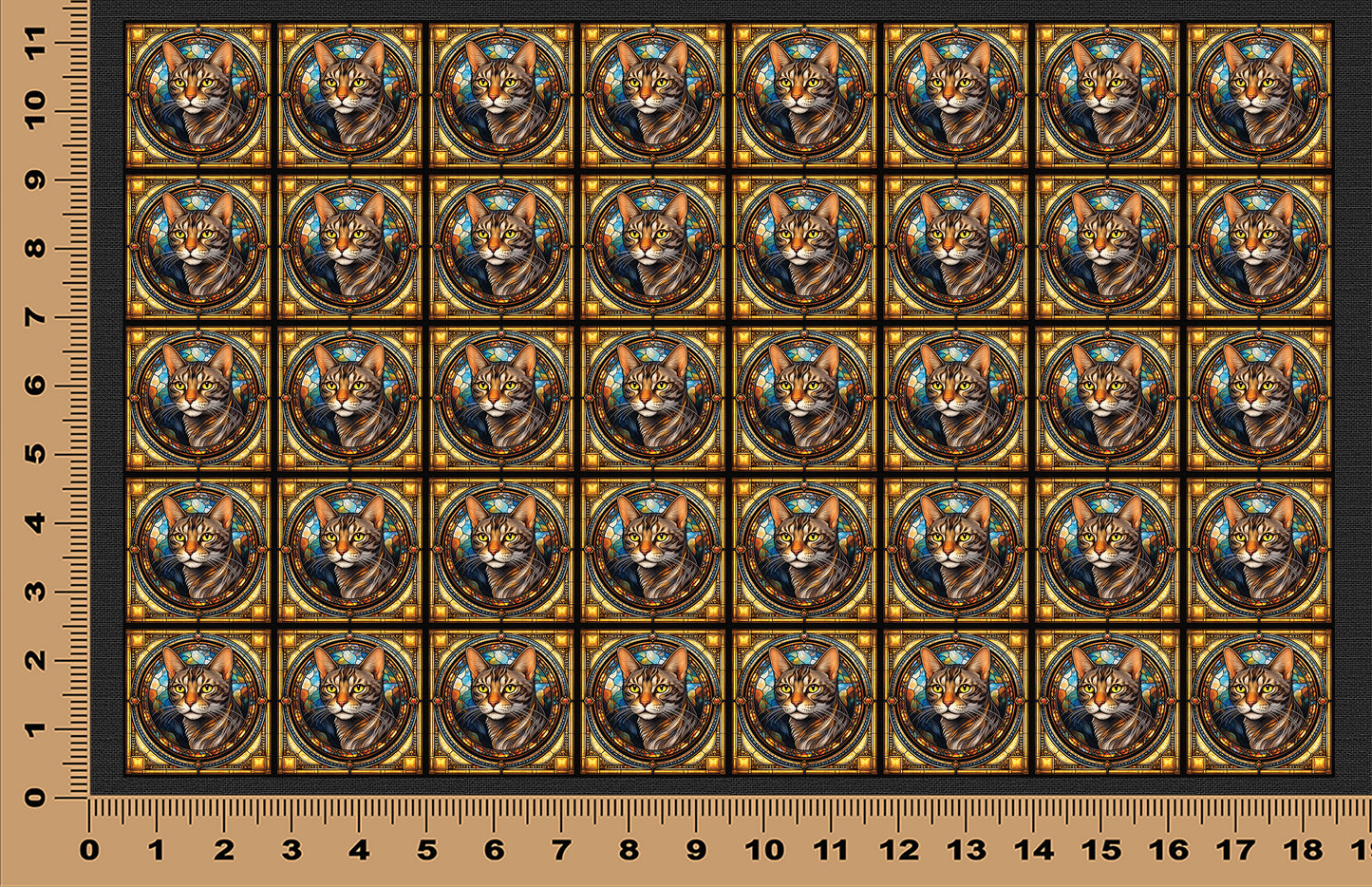DecoCraft - Scenic Elevated Texture Tiles - Ocicat