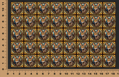 DecoCraft - Scenic Elevated Texture Tiles - Ocicat