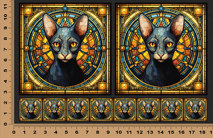 DecoCraft - Scenic Elevated Texture Tiles - Oriental Shorthair