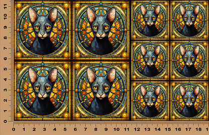 DecoCraft - Scenic Elevated Texture Tiles - Oriental Shorthair