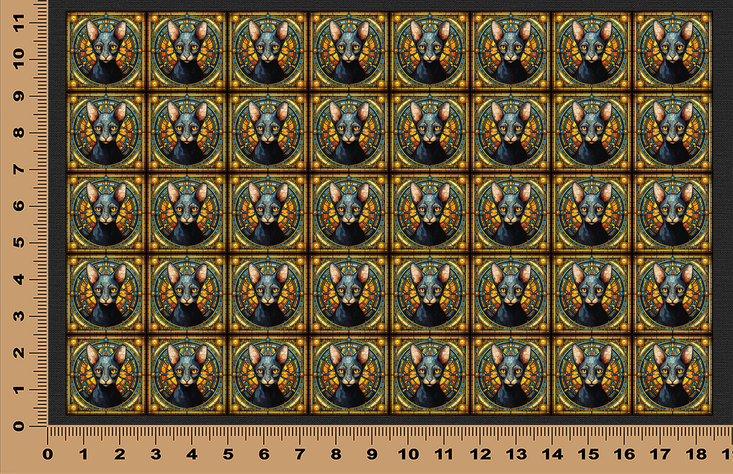 DecoCraft - Scenic Elevated Texture Tiles - Oriental Shorthair