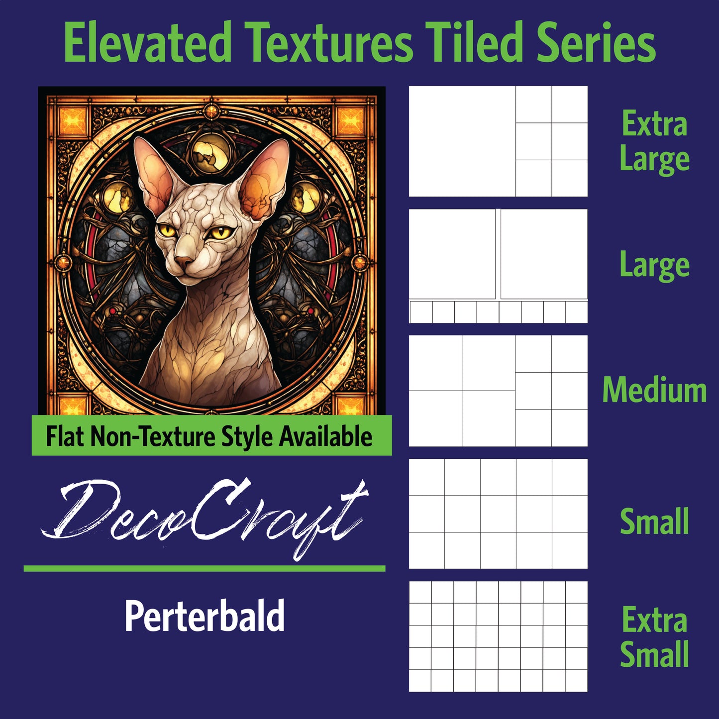 DecoCraft - Scenic Elevated Texture Tiles - Perterbal