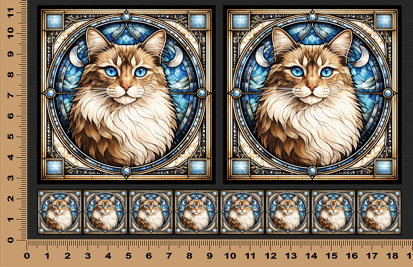 DecoCraft - Scenic Elevated Texture Tiles - Ragdoll