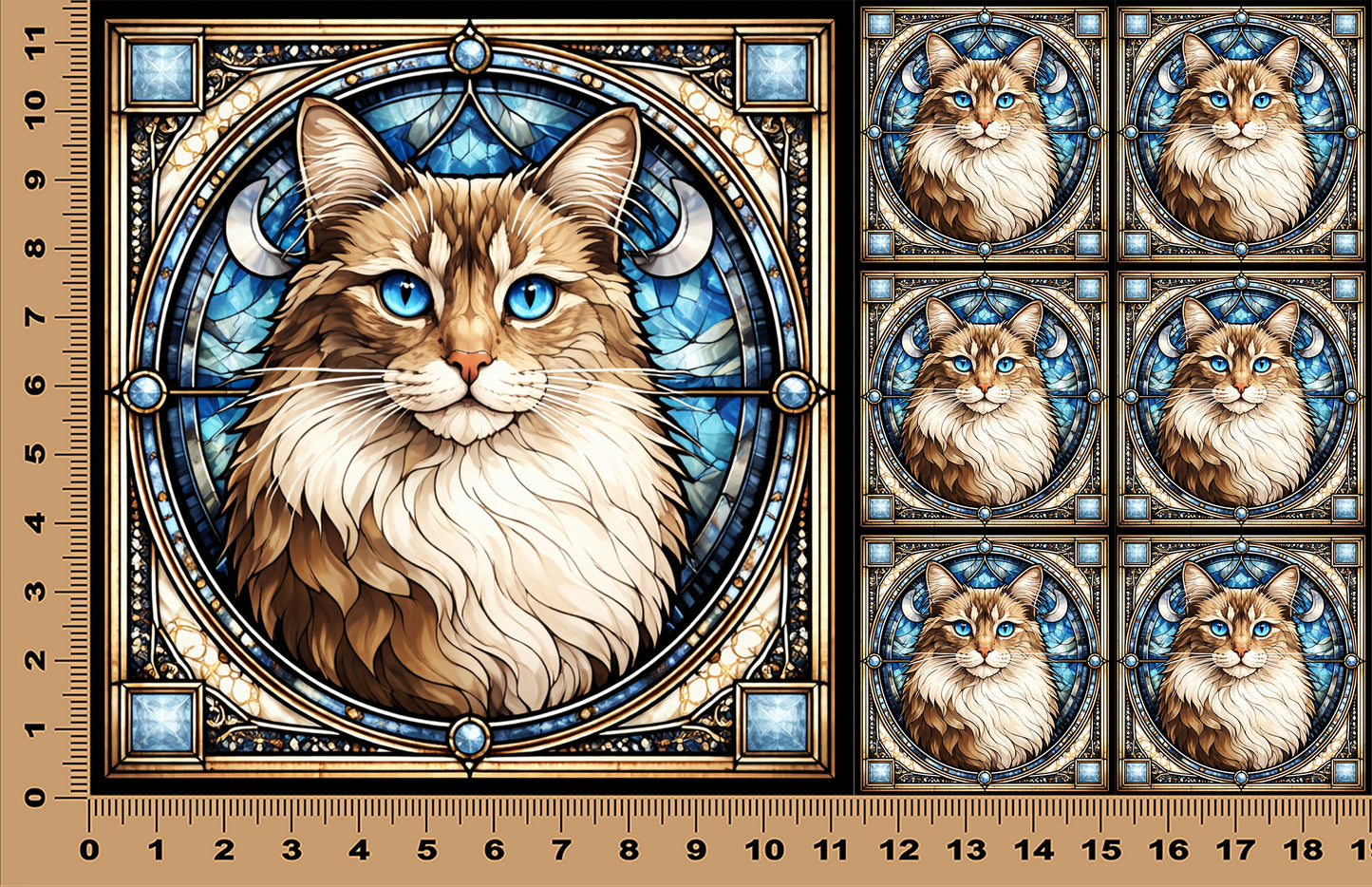 DecoCraft - Scenic Elevated Texture Tiles - Ragdoll