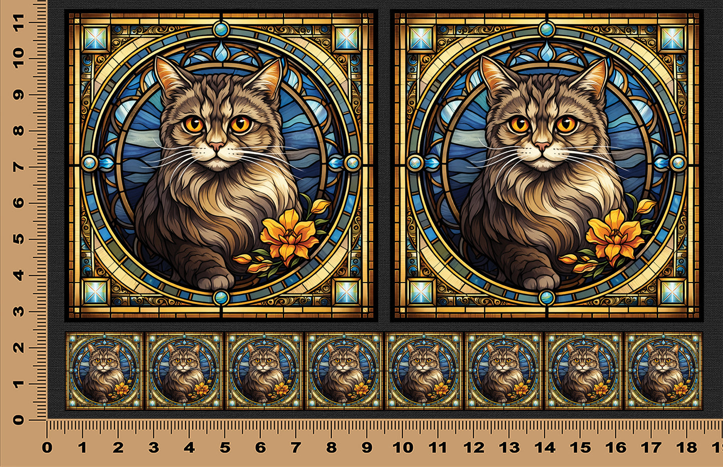 DecoCraft - Scenic Elevated Texture Tiles - Scottish Fold I