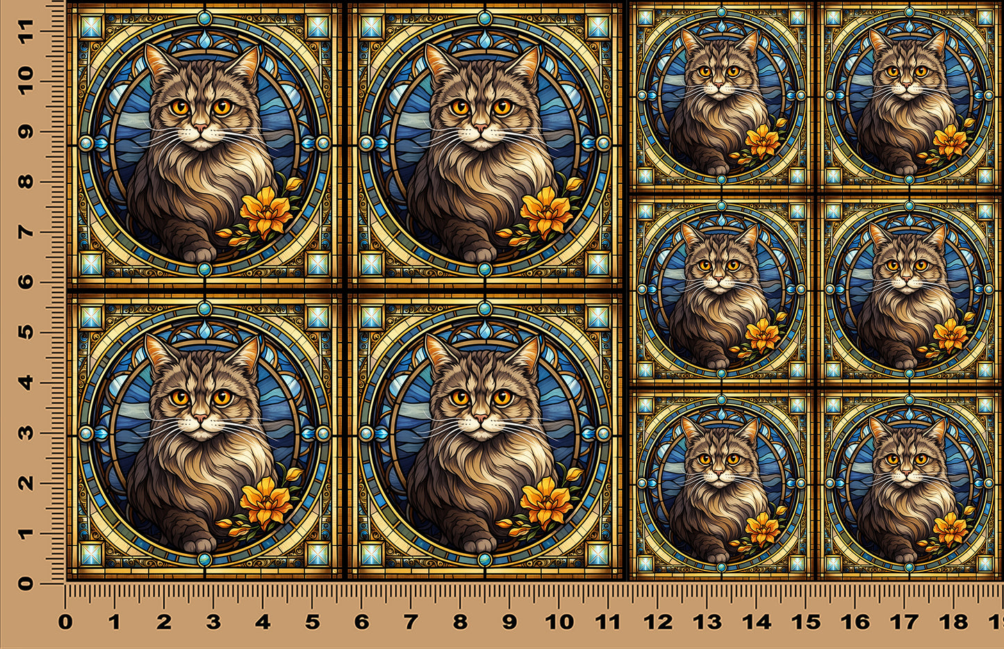 DecoCraft - Scenic Elevated Texture Tiles - Scottish Fold I