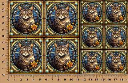 DecoCraft - Scenic Elevated Texture Tiles - Scottish Fold I