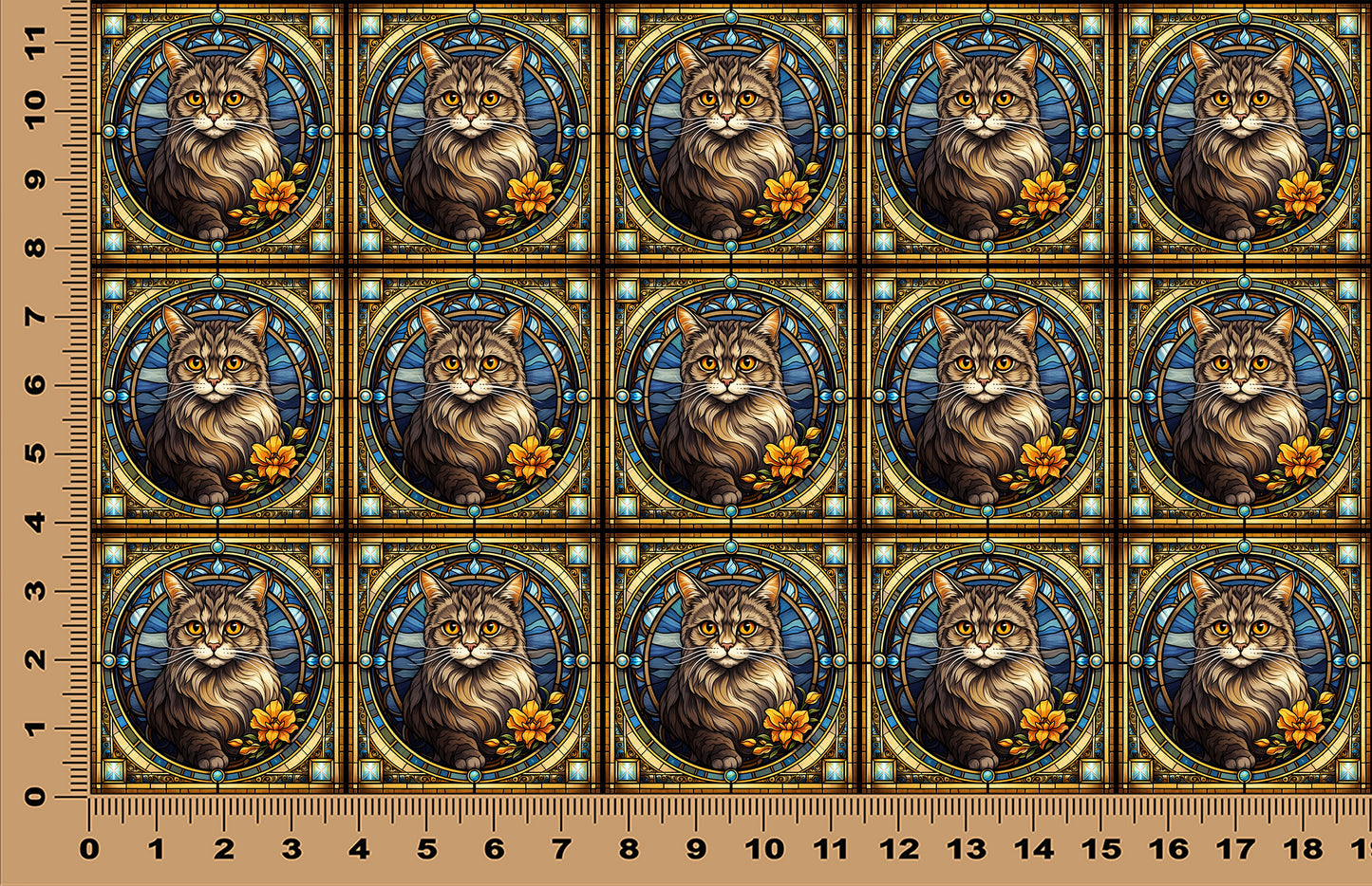 DecoCraft - Scenic Elevated Texture Tiles - Scottish Fold I
