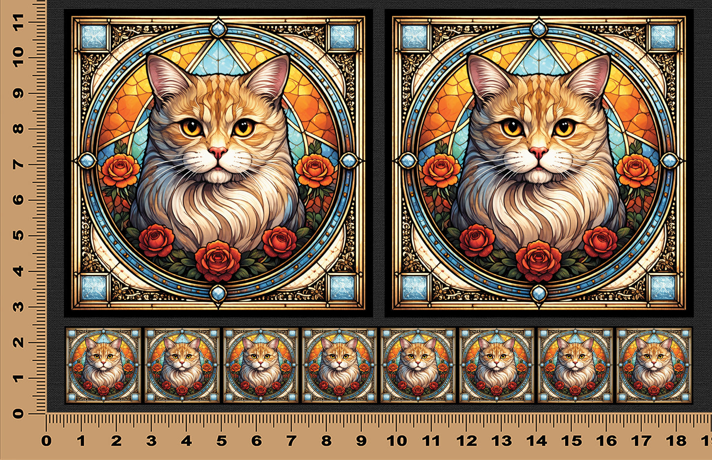 DecoCraft - Scenic Elevated Texture Tiles - Scottish Fold II