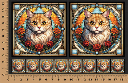 DecoCraft - Scenic Elevated Texture Tiles - Scottish Fold II